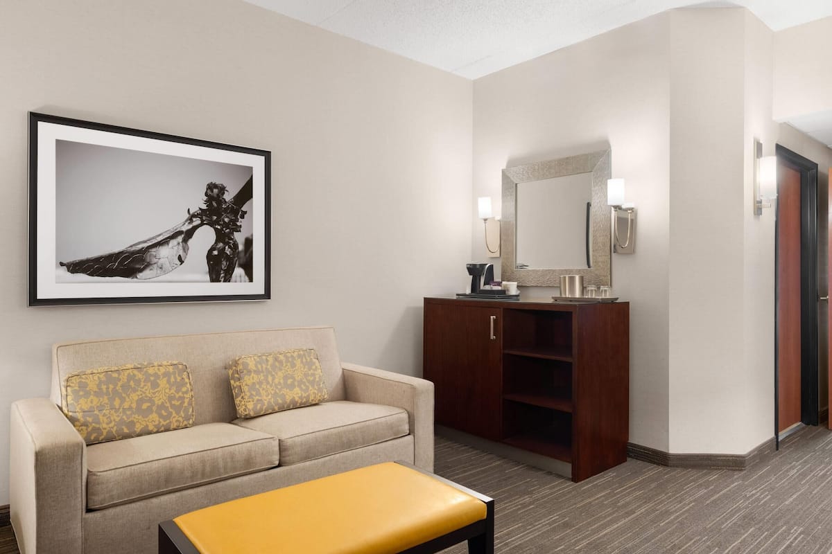 Deluxe Suite, 1 King Bed, Non Smoking | Premium bedding, down comforters, pillowtop beds, in-room safe