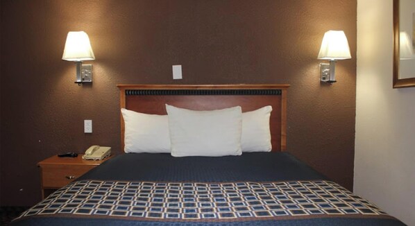 Premium bedding, desk, free WiFi, bed sheets