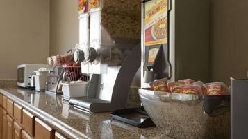 Free daily on-the-go breakfast