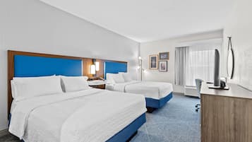 Two queen beds non smoking | Desk, iron/ironing board, free cribs/infant beds, free WiFi