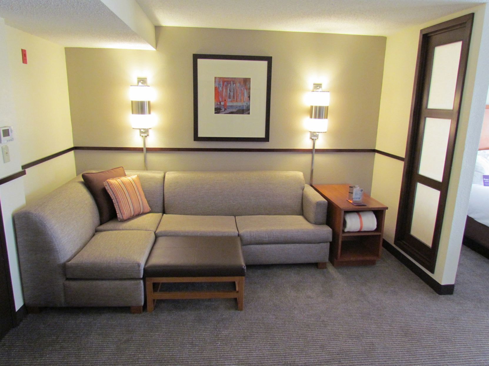 Living area | 55-inch flat-screen TV with digital channels, TV, pay movies