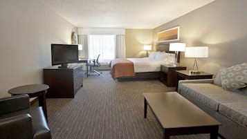 In-room safe, desk, laptop workspace, iron/ironing board