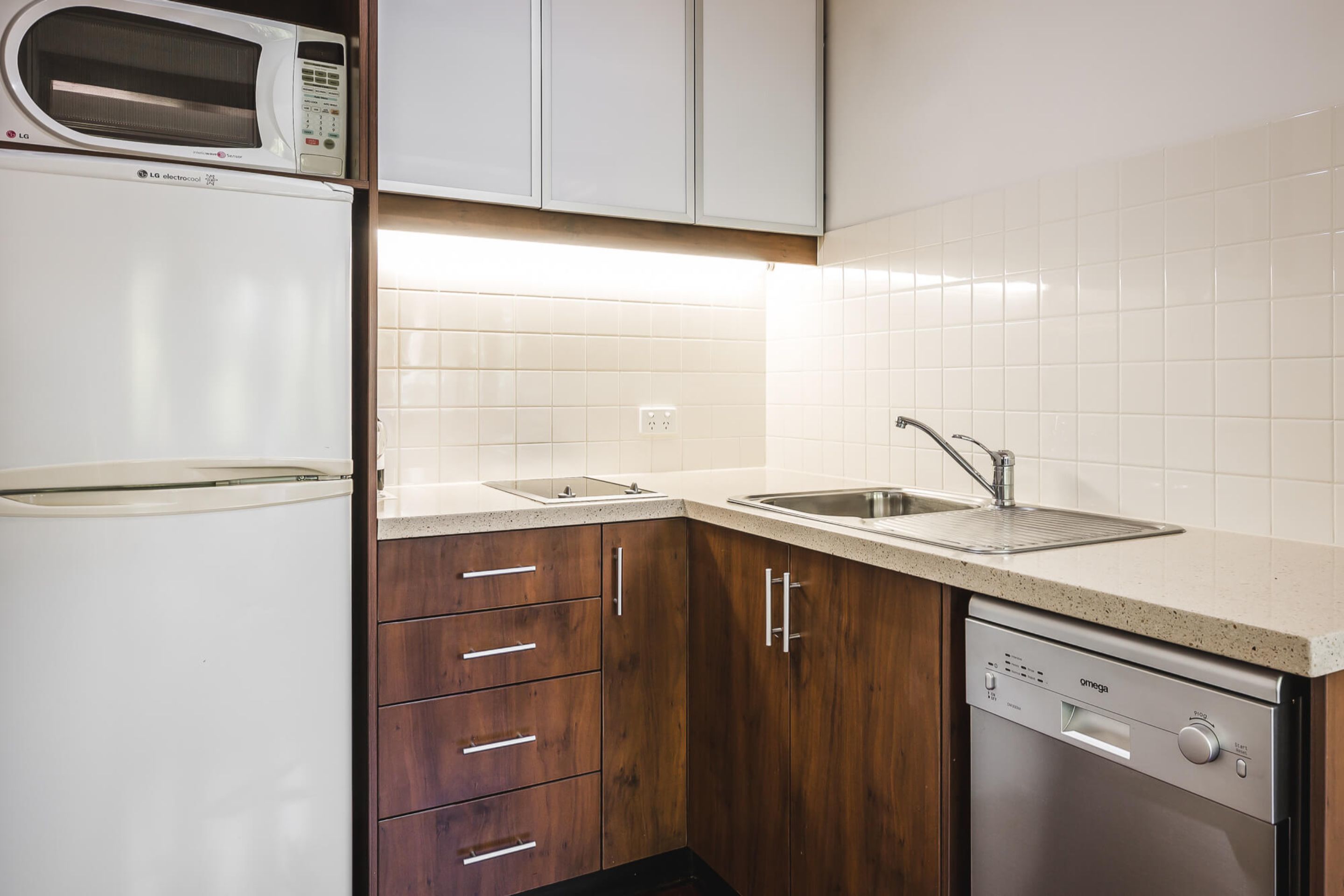 superior bungalow | private kitchen | fridge, coffee/tea maker, electric kettle