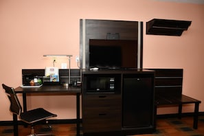 Blackout curtains, iron/ironing board, free WiFi, bed sheets