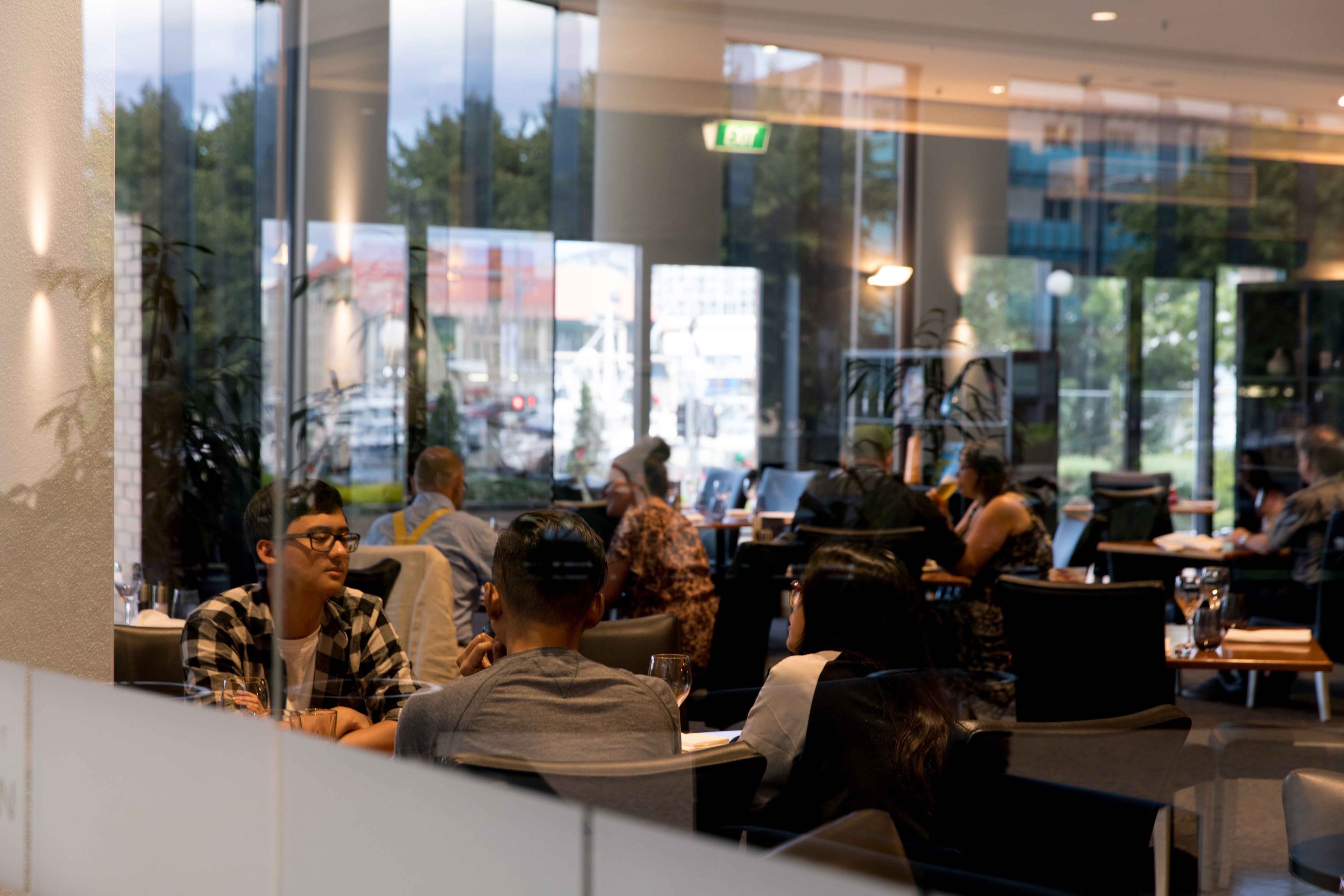 breakfast, lunch and dinner served