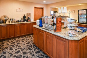 Free daily buffet breakfast
