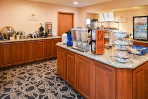 Free daily buffet breakfast