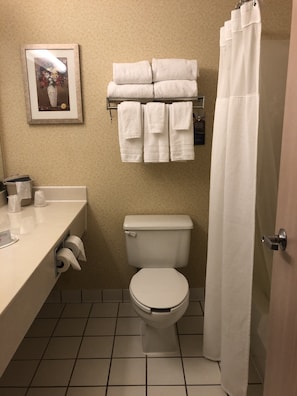 Combined shower/bathtub, free toiletries, hair dryer, towels - Baymont by Wyndham Coon Rapids (Coon Rapids)