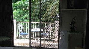 Blackout curtains, iron/ironing board, free WiFi, bed sheets