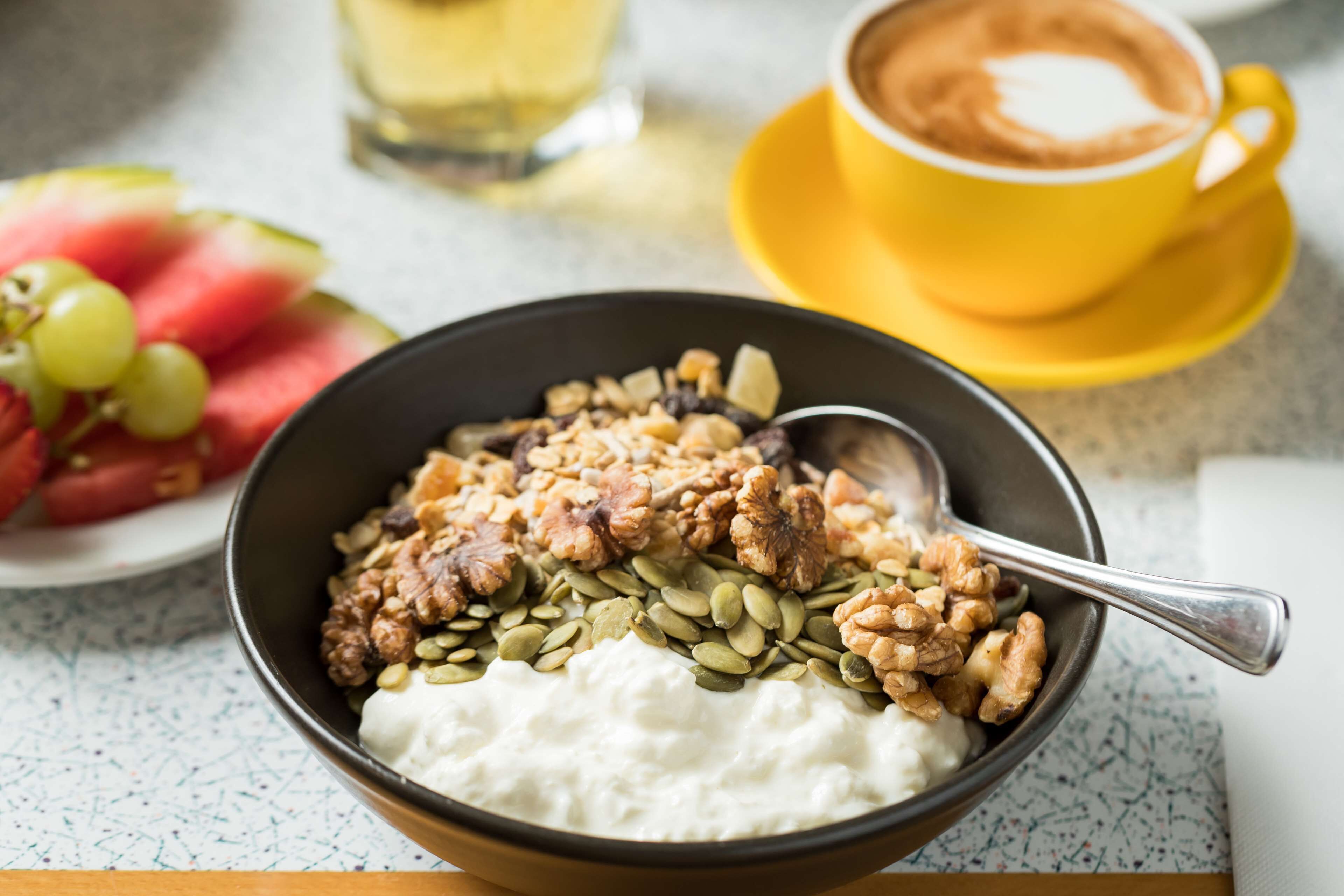 breakfast, lunch and dinner served