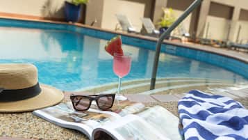 Outdoor pool, open 6:00 AM to 8:00 PM, sun loungers