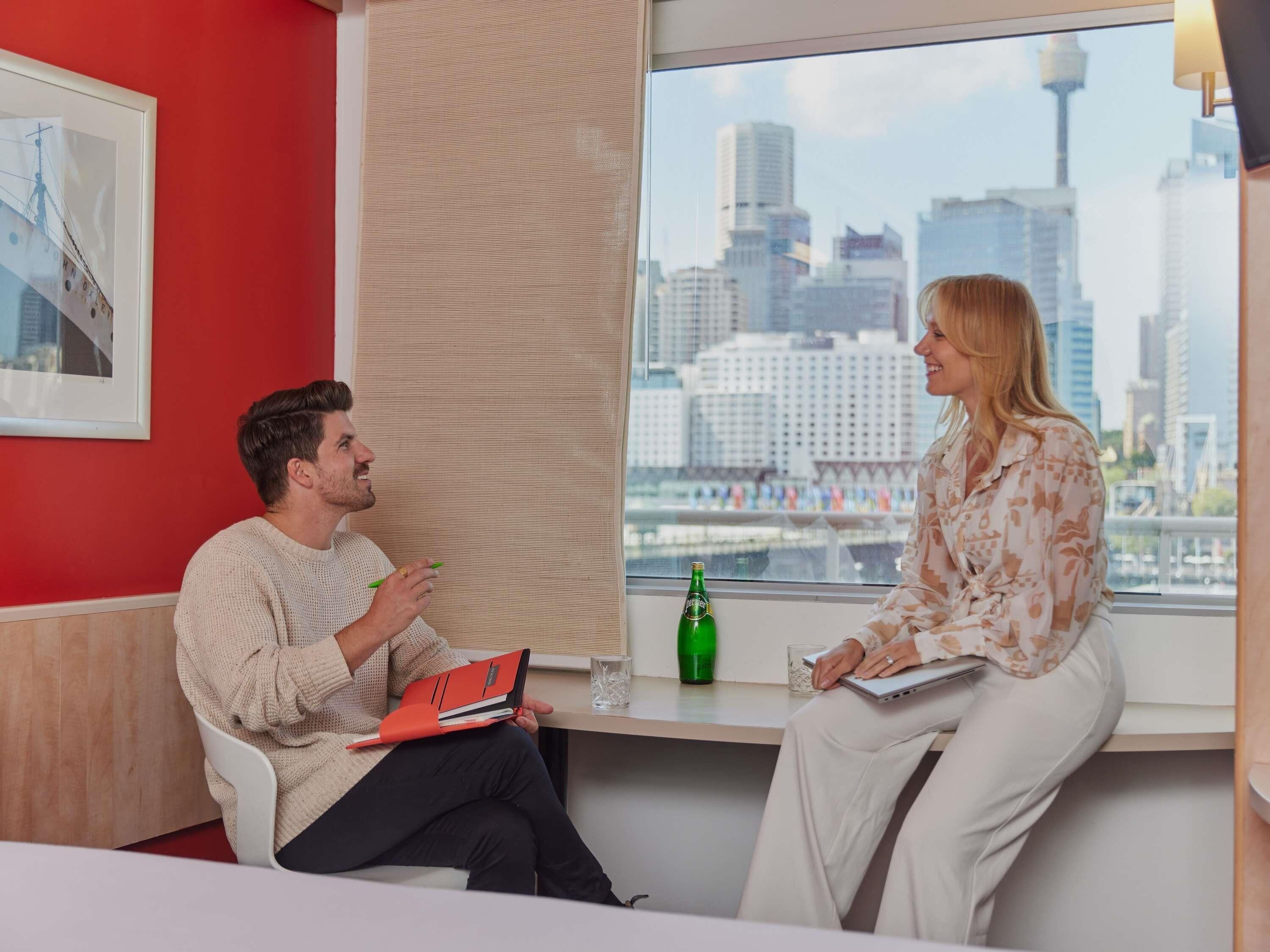 Superior Room, 2 Twin Beds, (Darling Harbor Facing) | In-room safe, desk, blackout curtains, iron/ironing board