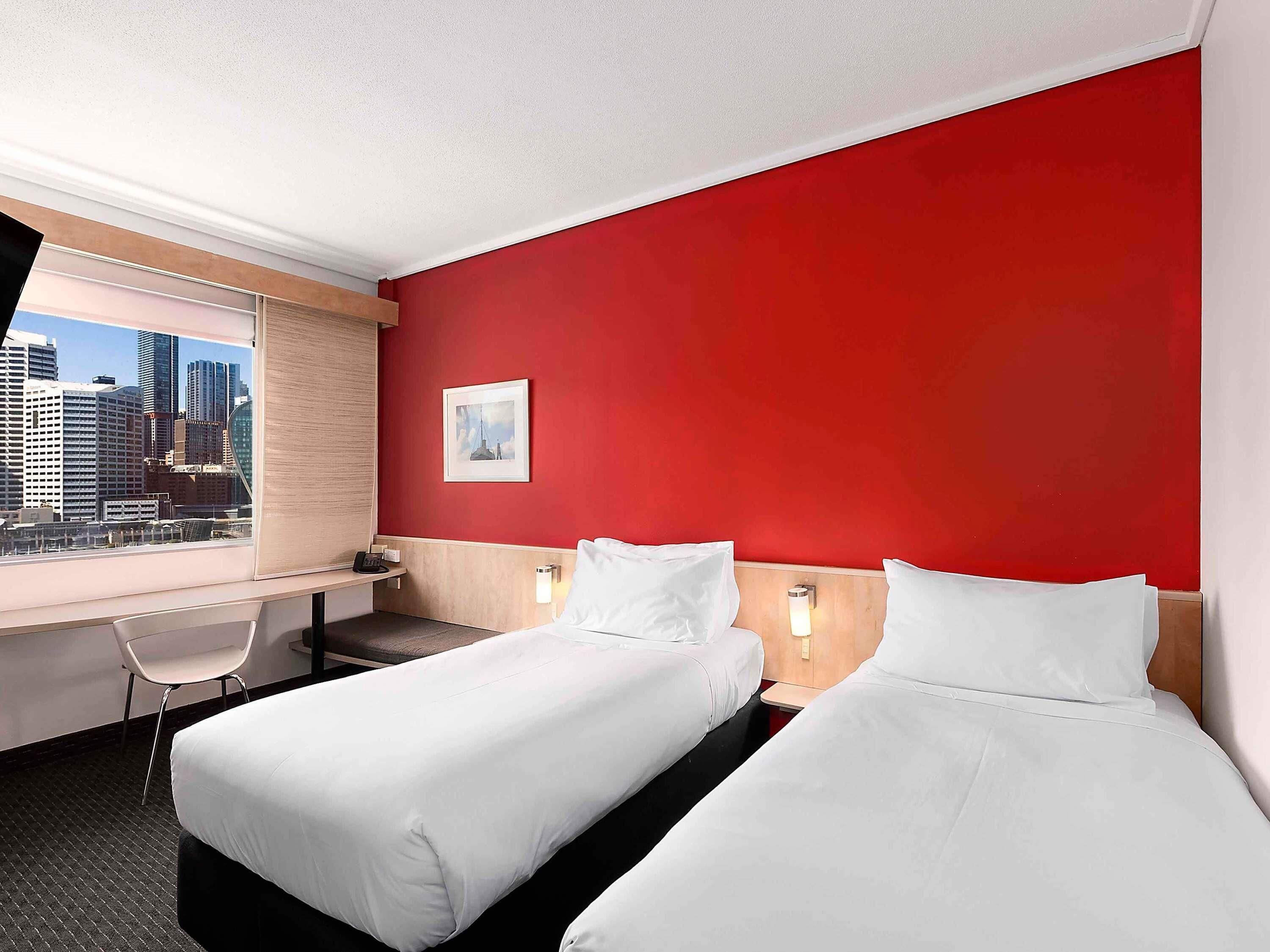 Superior Room, 2 Twin Beds, (Darling Harbor Facing) | In-room safe, desk, blackout curtains, iron/ironing board