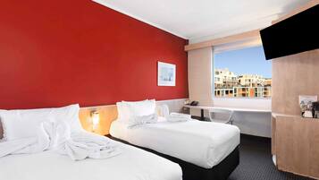 Standard Room, 2 Twin Beds | In-room safe, desk, blackout drapes, iron/ironing board