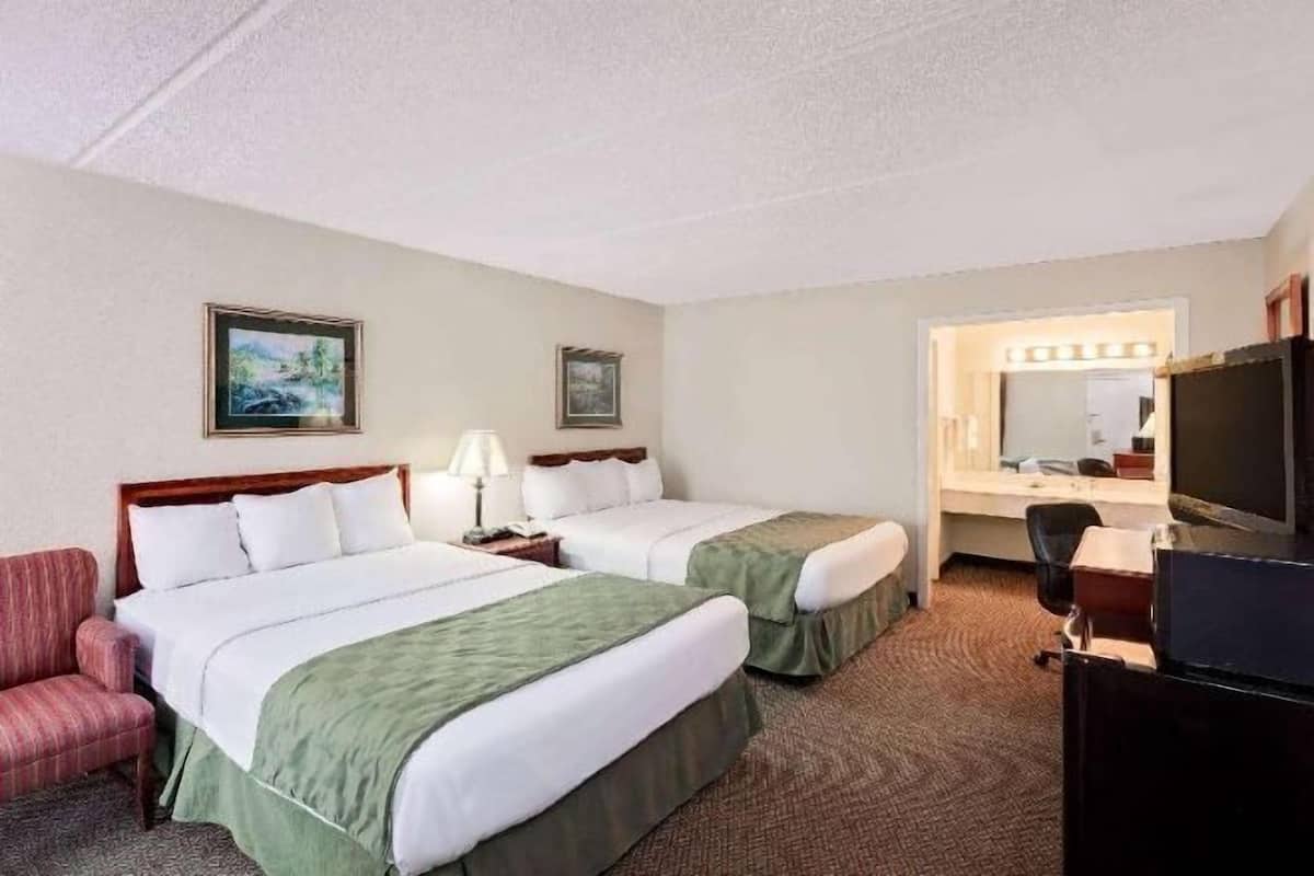 Premium bedding, pillow-top beds, desk, iron/ironing board