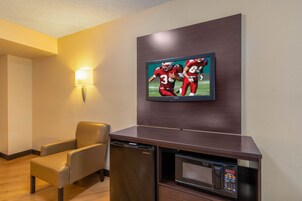 Escrivaninha, cortinas blackout, berços grátis, Wi-Fi de cortesia