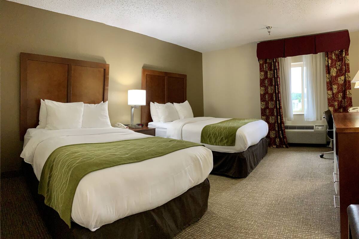 Double Room, 2 Double Beds, Non Smoking