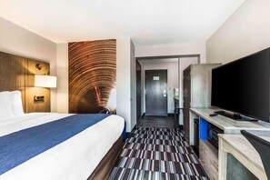 客房, 1 张特大床, 无障碍, 无烟房 | 加厚床垫、办公桌、遮光窗帘、熨斗/熨衣板