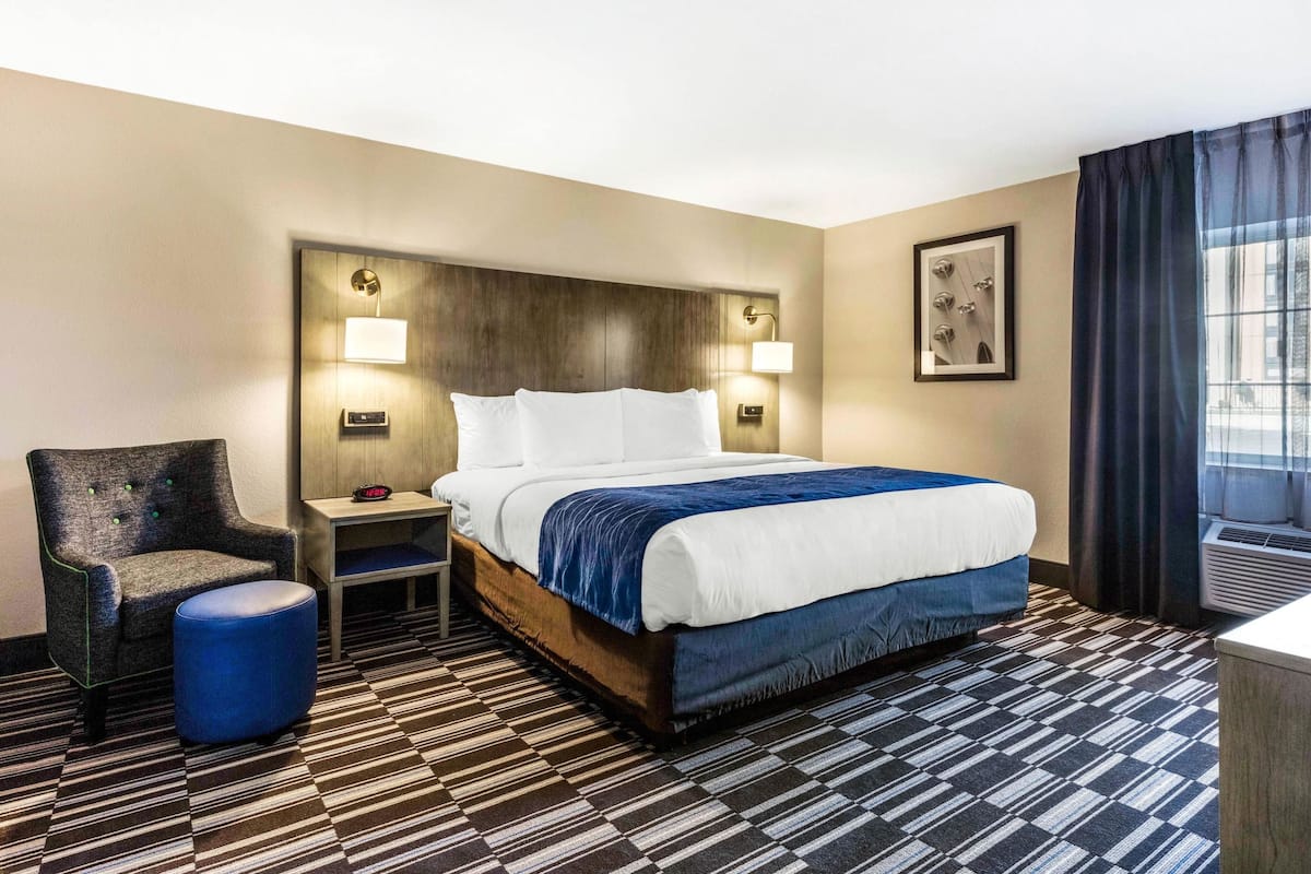 Pillow-top beds, desk, blackout curtains, iron/ironing board