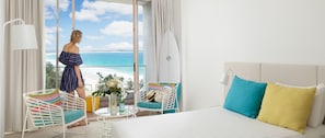 Chambre Supérieure, 1 grand lit, vue mer