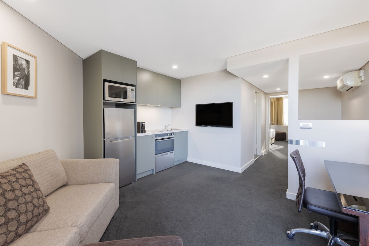 1 habitación, minibar, caja de seguridad en la habitación y escritorio