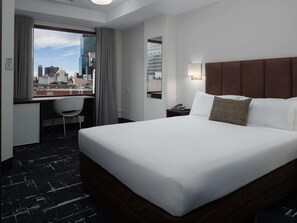 Hypo-allergenic bedding, in-room safe, individually decorated