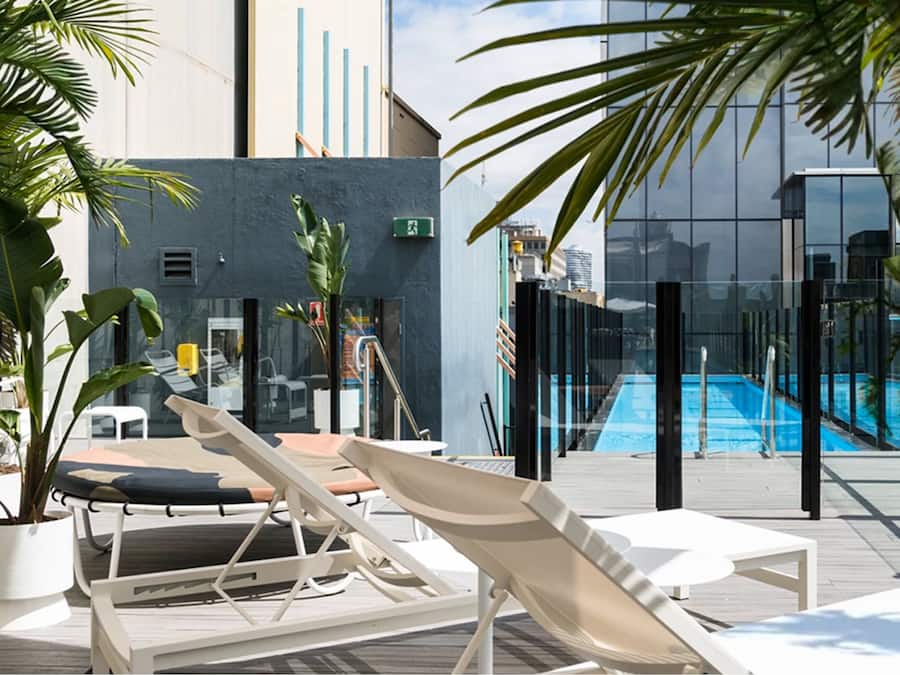 Outdoor pool, open 6:00 AM to 6:00 PM, sun loungers