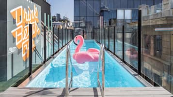 Outdoor pool, open 6:00 AM to 6:00 PM, sun loungers