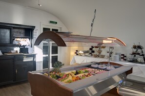 Tägliches Frühstücksbuffet gegen Gebühr