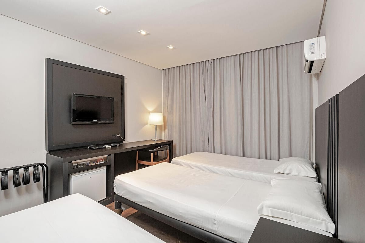 In-room safe, desk, laptop workspace, iron/ironing board