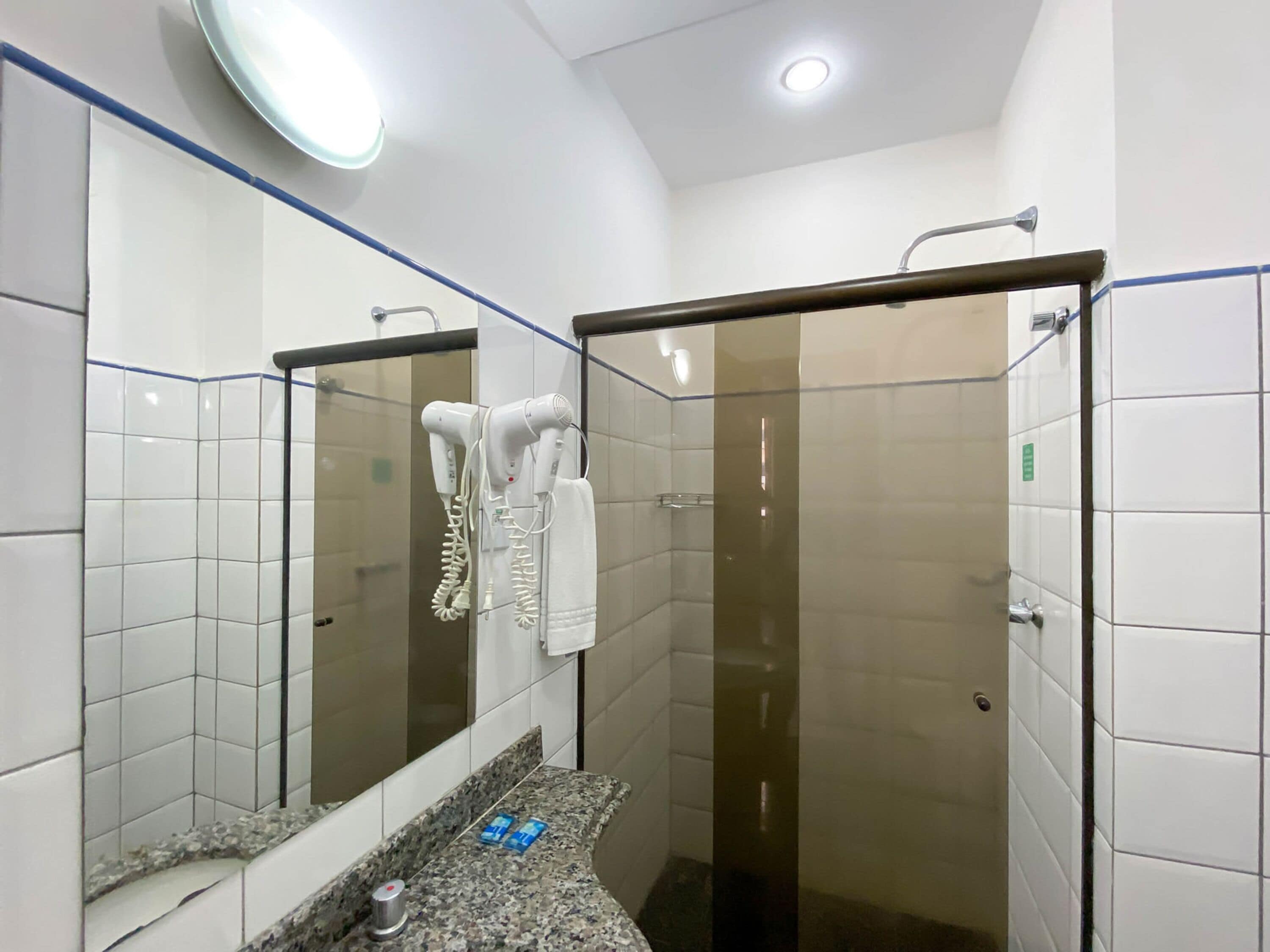 free toiletries, hair dryer, towels, soap