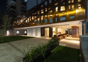 Front of property – evening/night