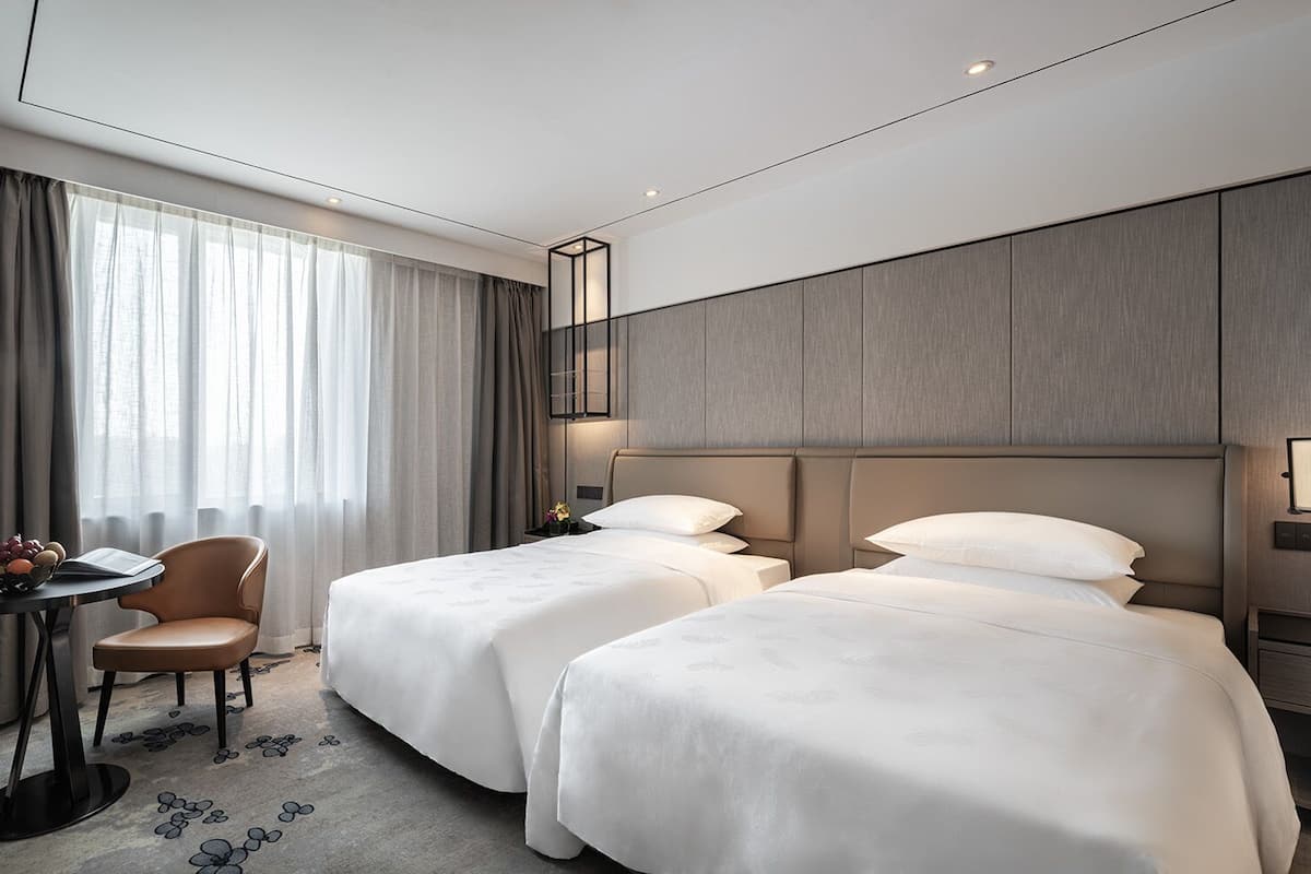 Quarto duplo, vista para o rio | 1 quarto, cofres nos quartos, escrivaninha, cortinas blackout