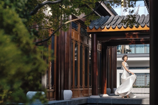 Outdoor wedding area