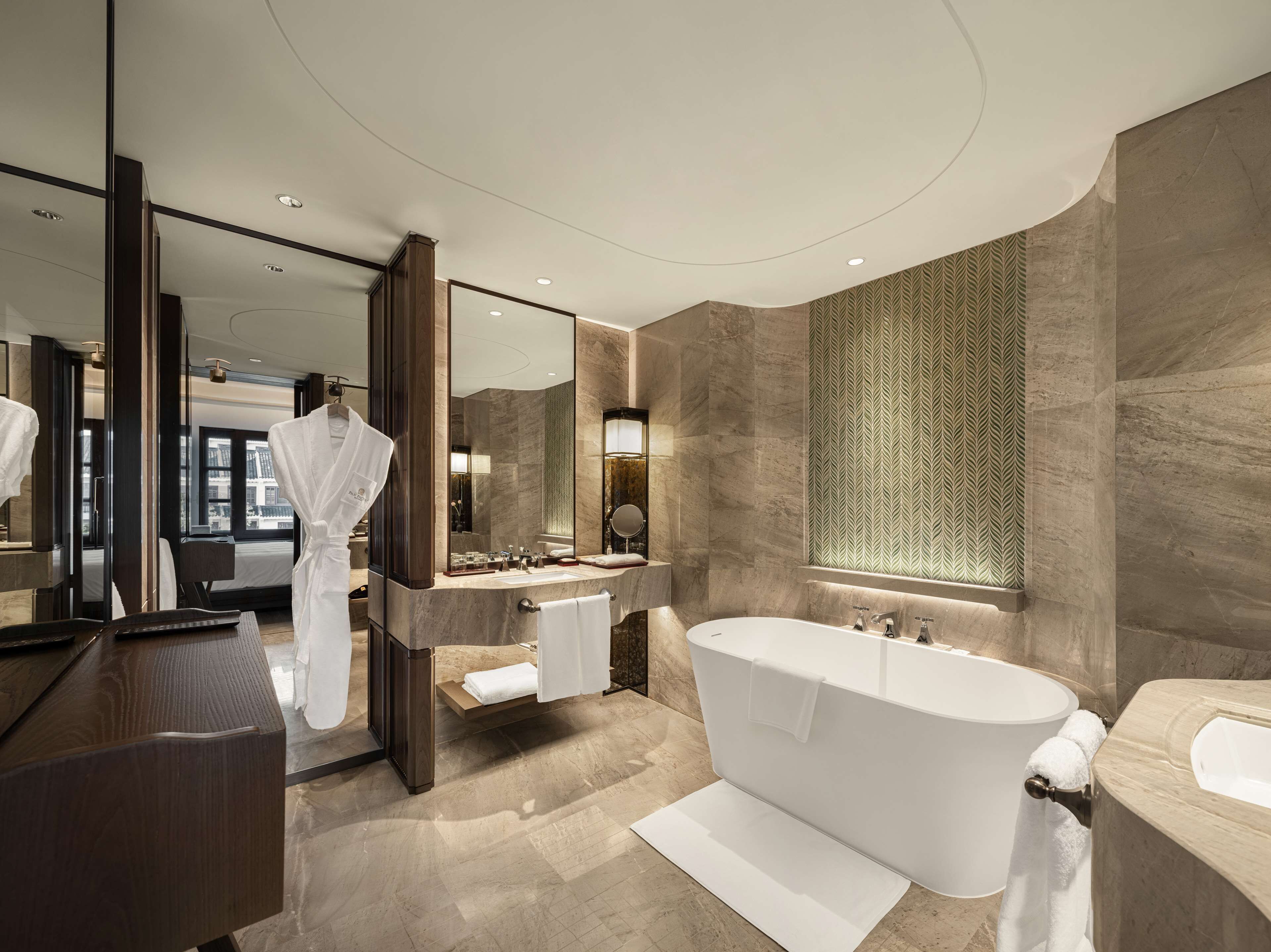 free toiletries, hair dryer, bathrobes, slippers