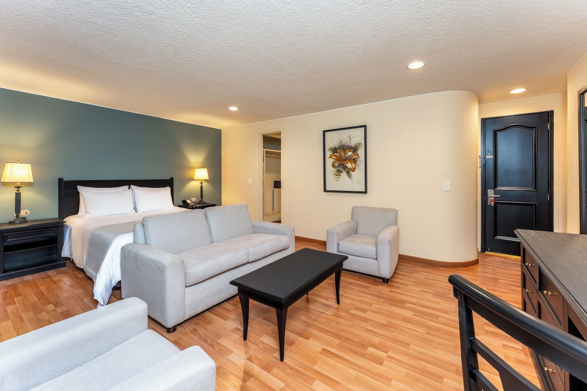 Habitación doble superior, 1 cama Queen size, vista a la ciudad | Ropa de cama de alta calidad y caja de seguridad en la habitación