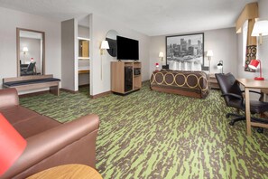 Studio Suite, 1 King Bed, Non Smoking | In-room safe, desk, iron/ironing board, free cots/infant beds - Super 8 by Wyndham New Stanton (New Stanton)