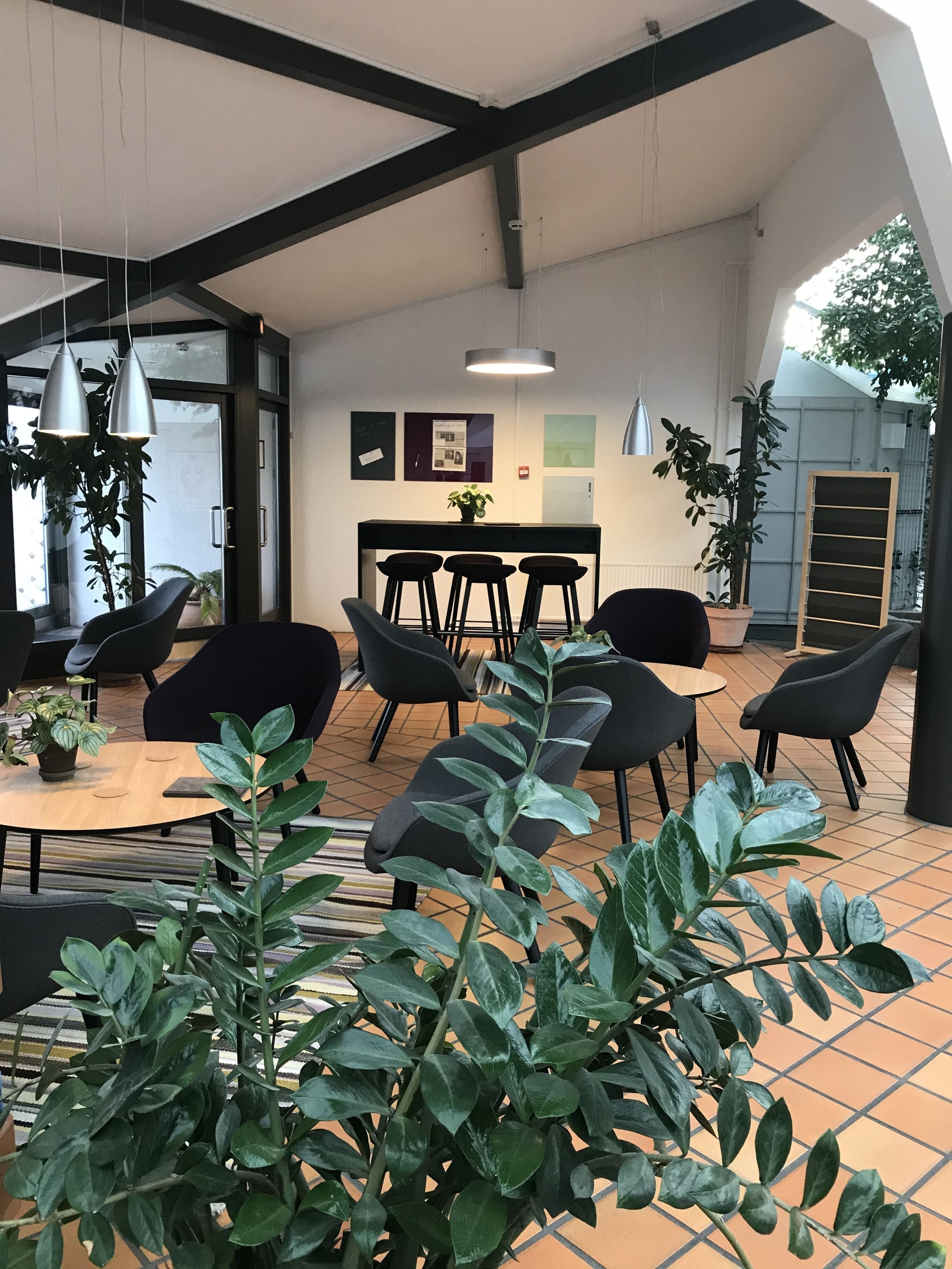Siddeområde i lobbyen