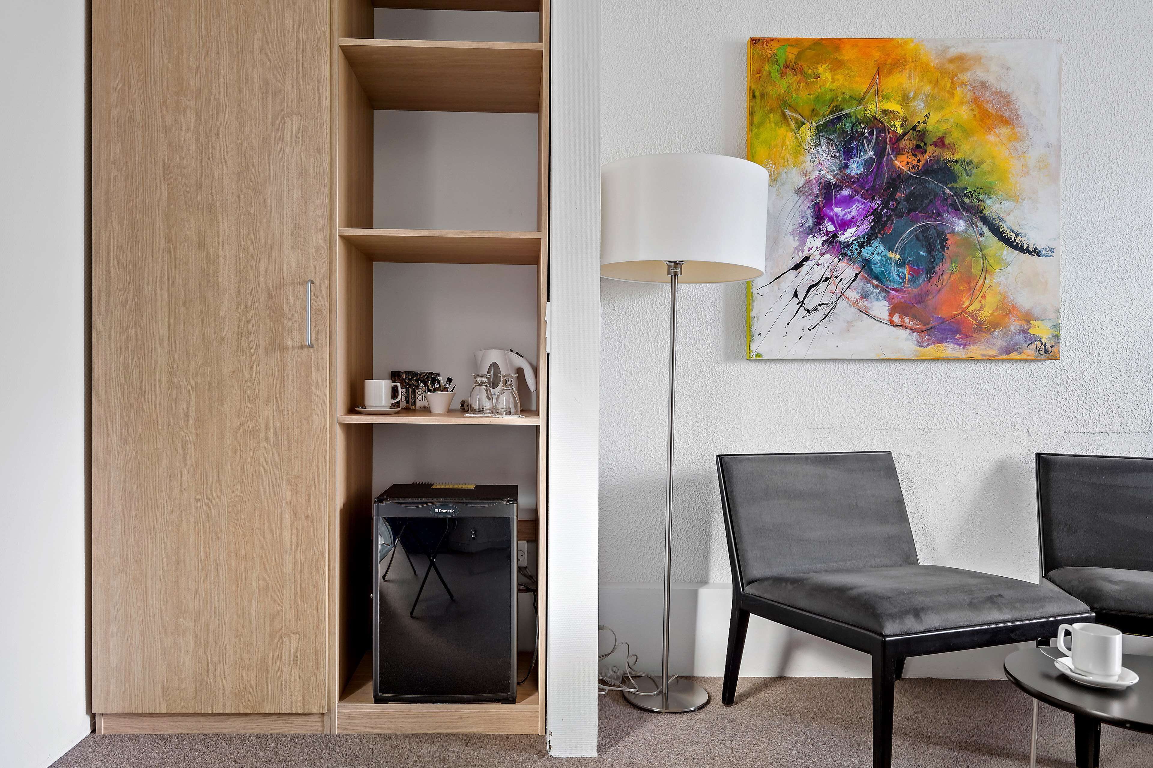 1 bedroom, desk, laptop workspace, cots/infant beds