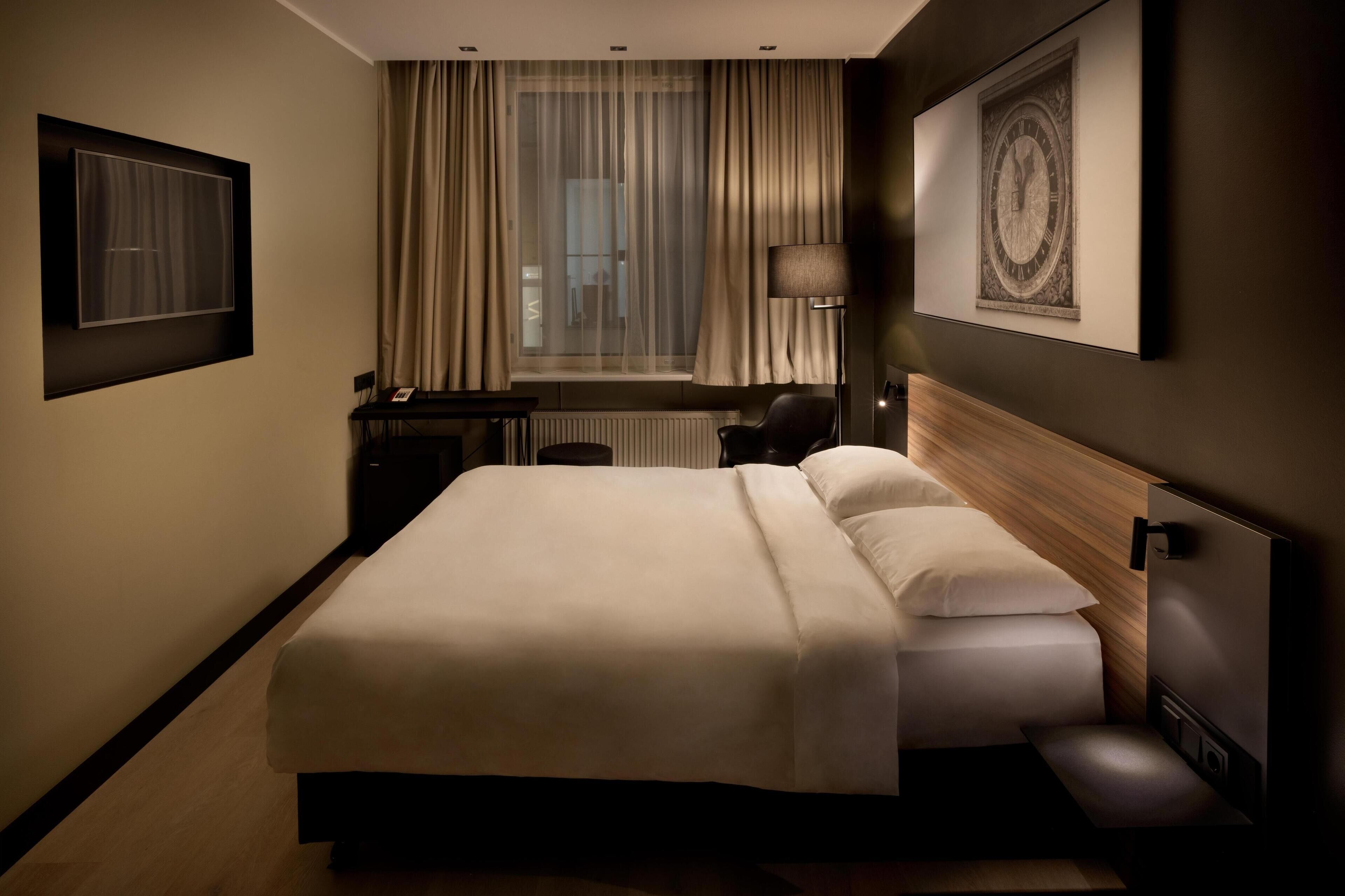 In-room safe, desk, blackout curtains, iron/ironing board