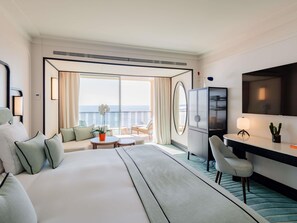 Camera Superior, terrazzo, vista mare (Prestige) | Biancheria da letto di alta qualità, minibar, una cassaforte in camera