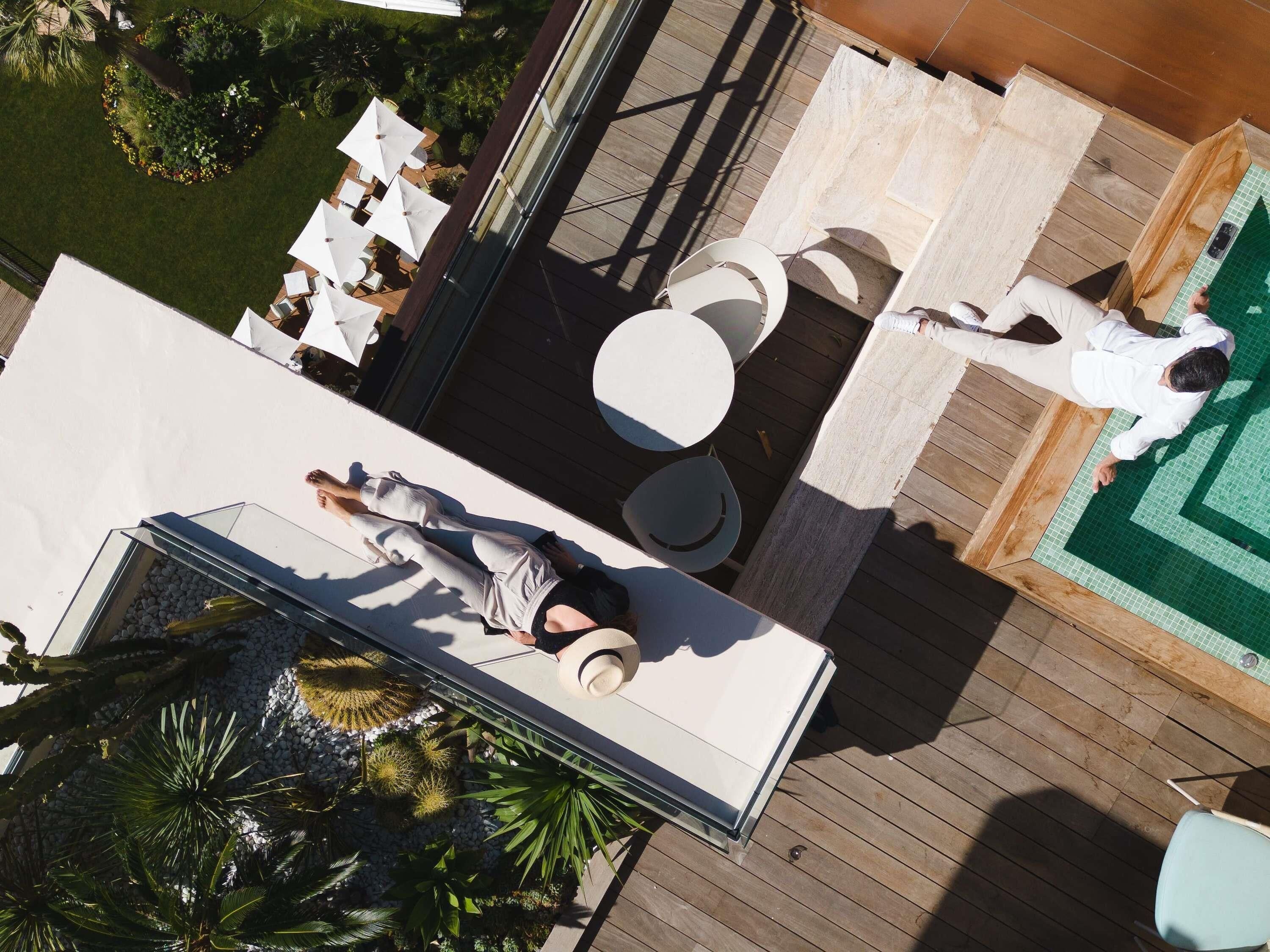 panoramic room, 1 double bed, terrace, sea view | premium bedding, minibar, in-room safe, desk