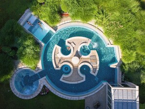 Sauna, Whirlpool, Dampfbad, Massage- und Behandlungsräume