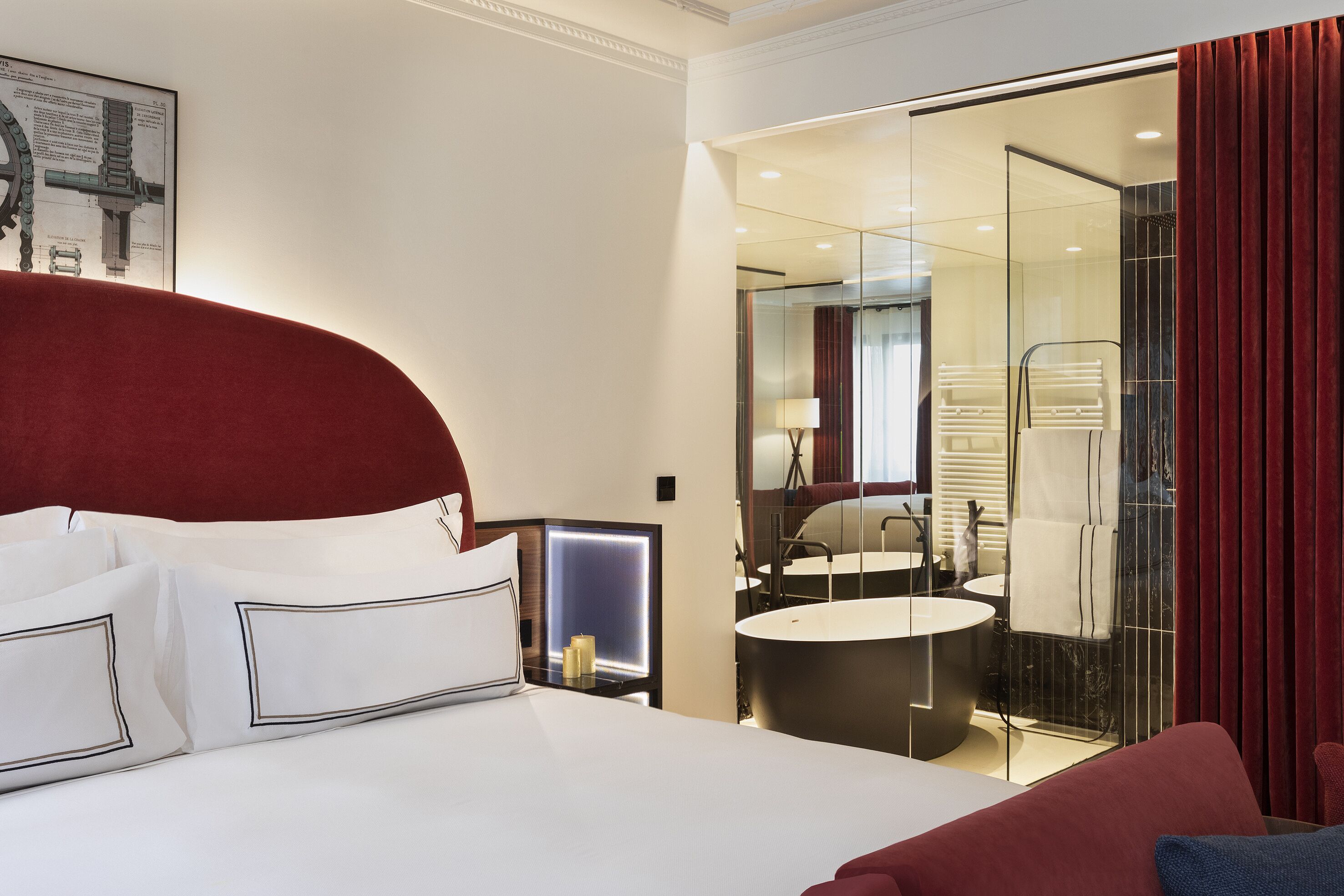 eco-friendly toiletries, towels, soap, shampoo