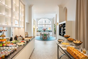 Daily buffet breakfast (EUR 23 per person)