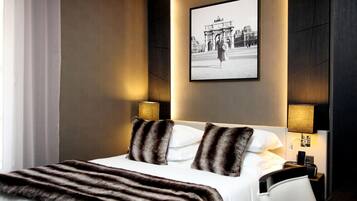 Minibar, in-room safe, desk, blackout curtains