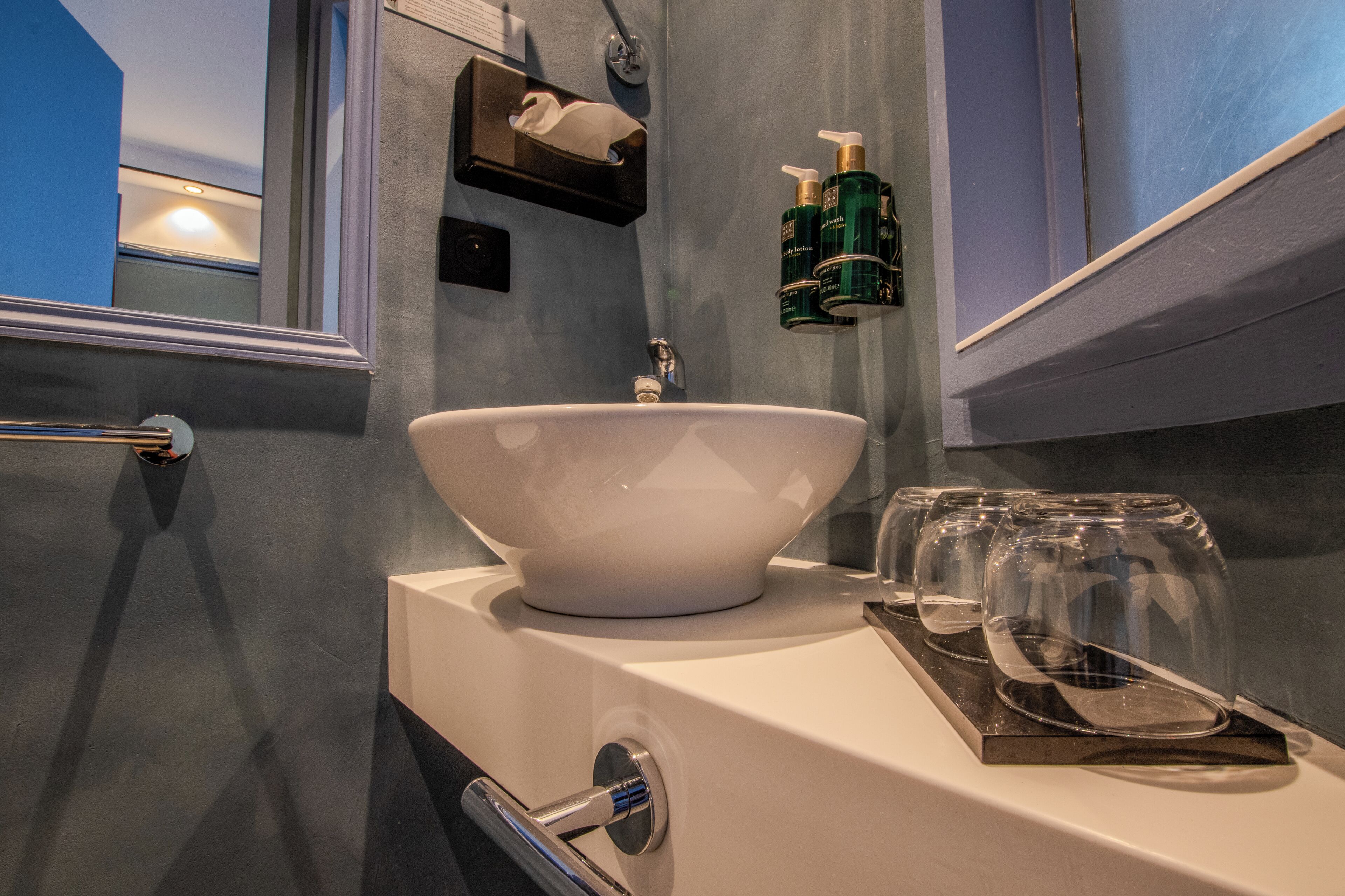 comfort room (building 2) | bathroom | free toiletries, hair dryer, bathrobes, slippers