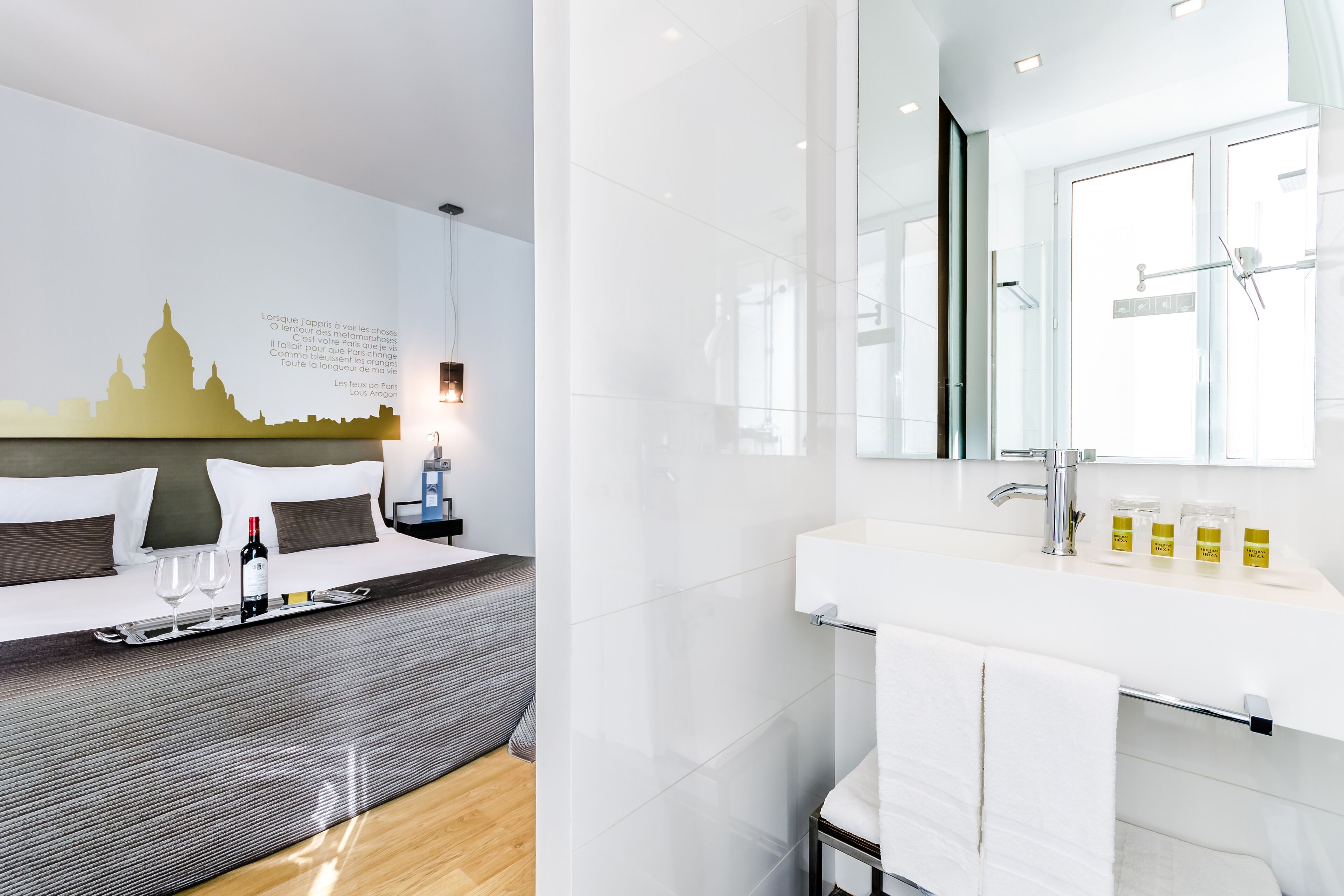 shower, designer toiletries, hair dryer, towels