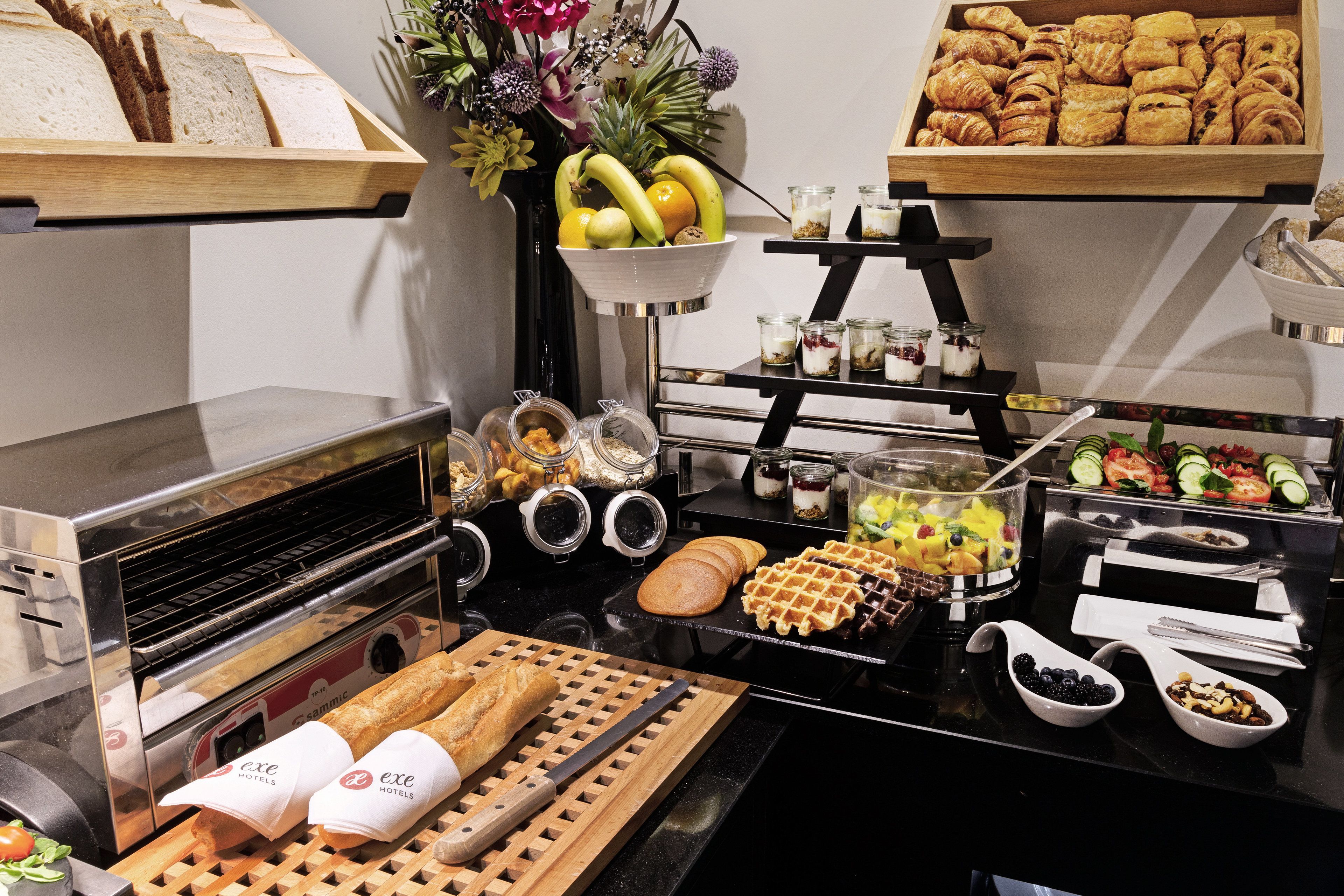 daily buffet breakfast (eur 15 per person)