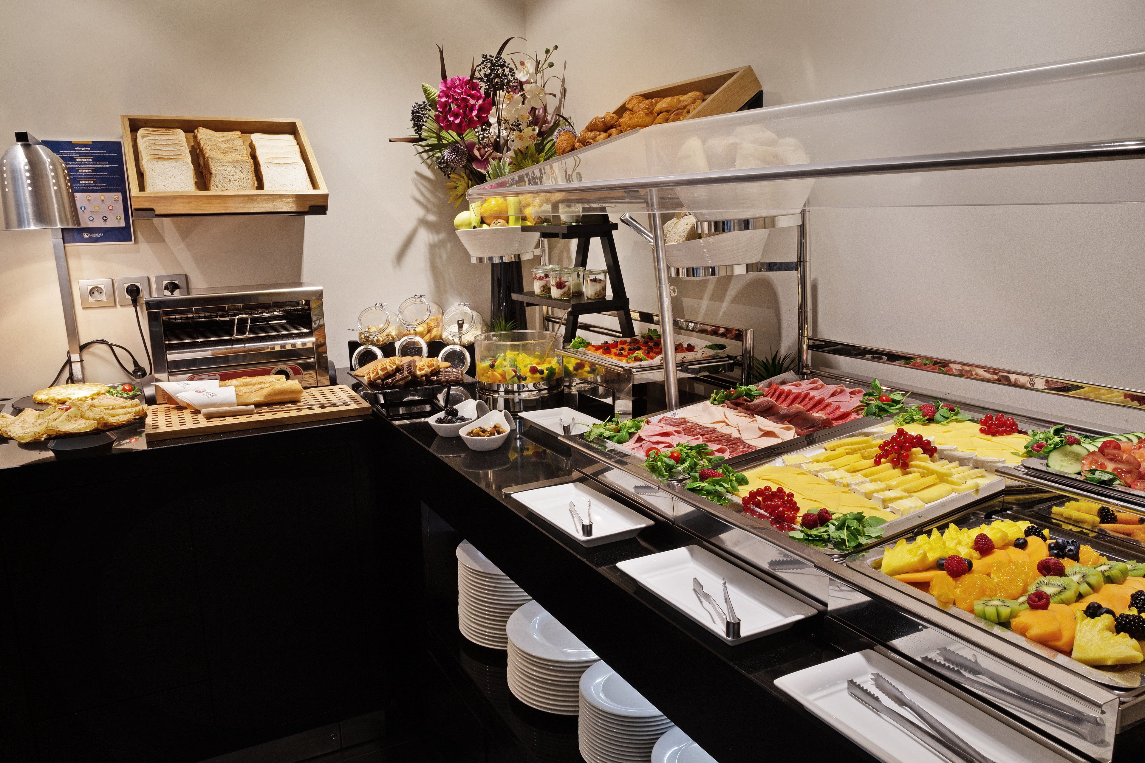 daily buffet breakfast (eur 15 per person)